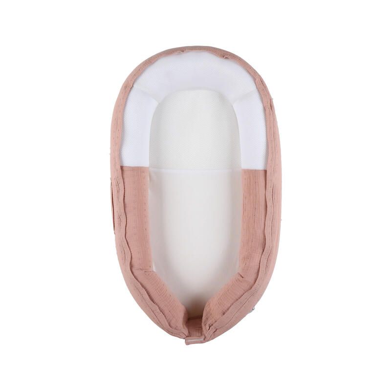 Kokkoony mousseline de coton bio Vintage Flowers Rose - noukie 's