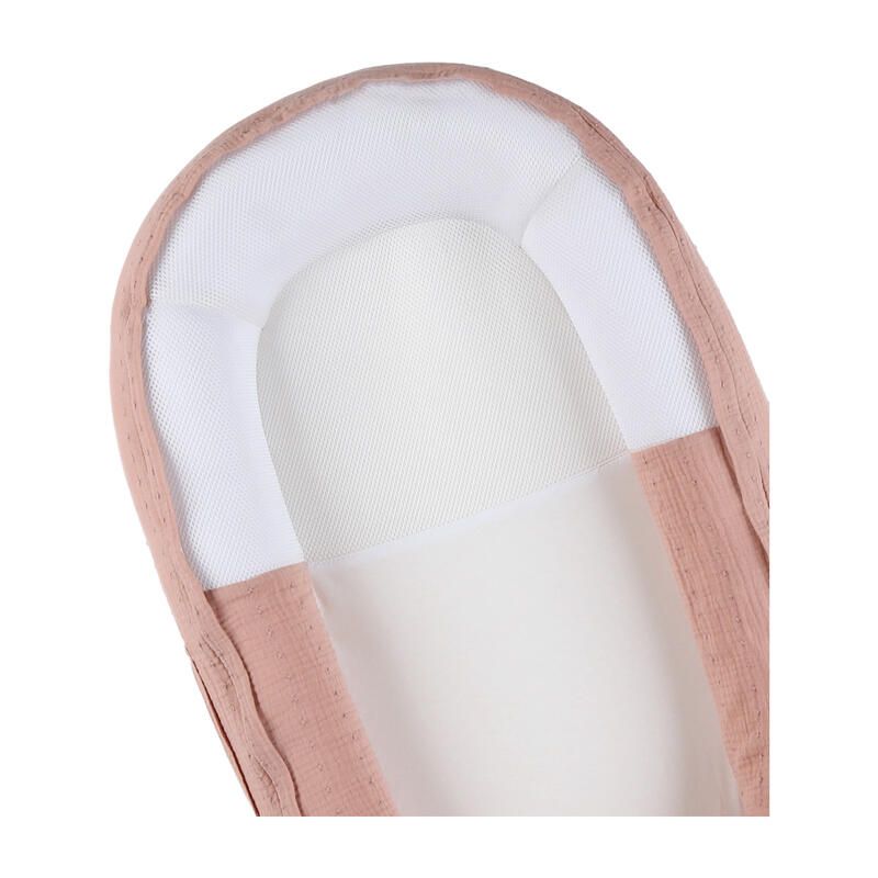 Kokkoony mousseline de coton bio Vintage Flowers Rose - noukie 's