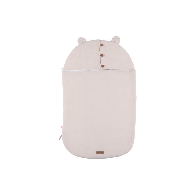 Nid d'ange mousseline bio M&M 45x60cm Beige - noukie 's