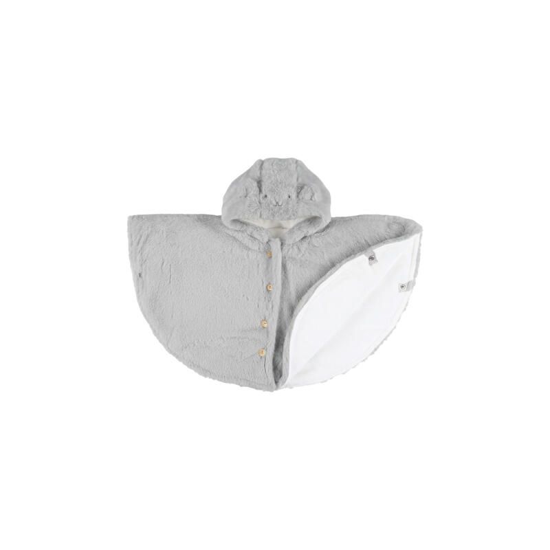 Poncho groloudoux M&M 2026 6-18m Gris - noukie 's