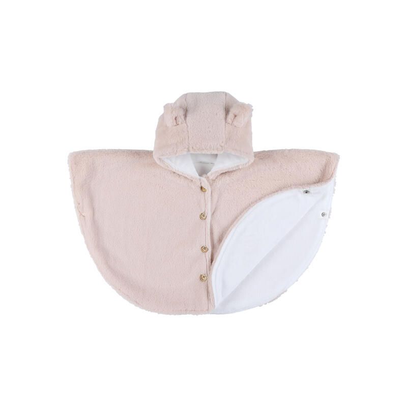 Poncho groloudoux M&M 2026 18-36m Rose - noukie 's