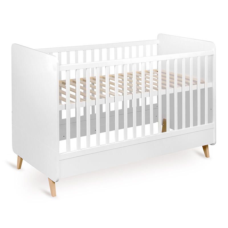 Lit bébé évolutif 70x140cm Loft Blanc - quax