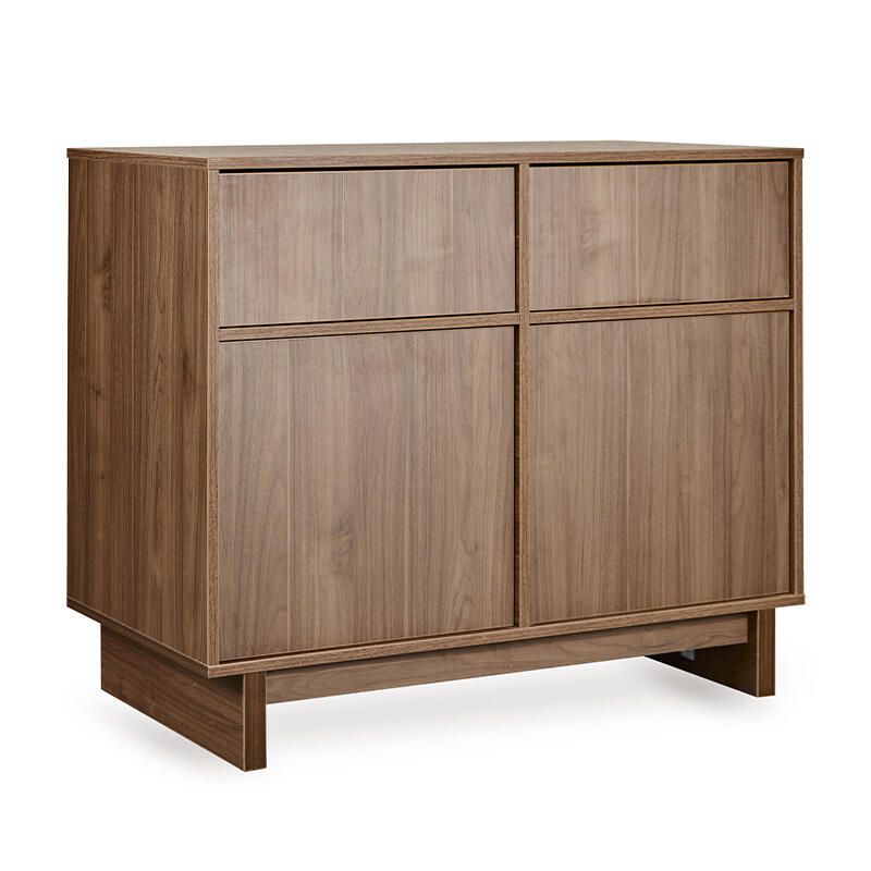 Commode 2 tiroirs 2 portes Kyo Walnut - quax