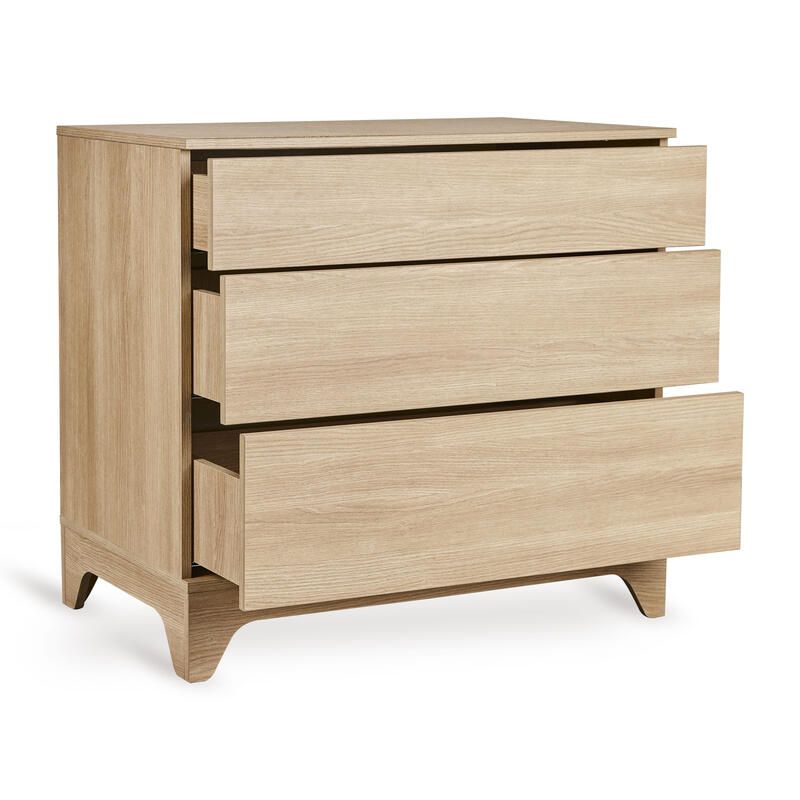 Commode 3 tiroirs Tsugi Honey Ash - quax