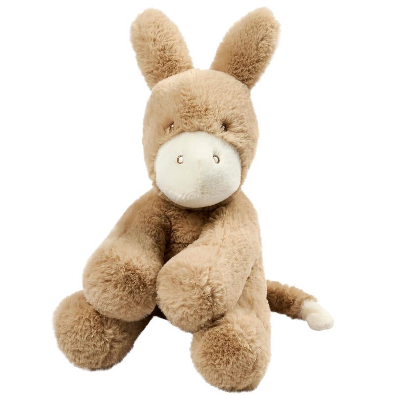 Peluche âne Loulou 30cm Caramel - nattou