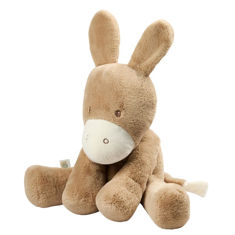 Maxi peluche âne Loulou 60cm Caramel - nattou