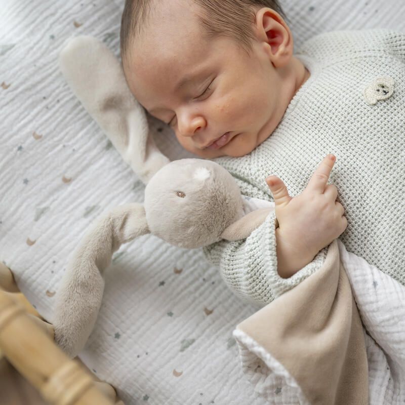 Maxi doudou lapin Loulou 60x40cm Sable Ecru - nattou