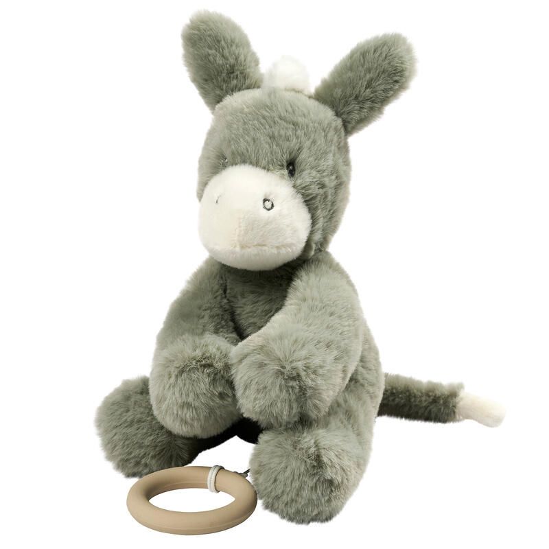 Peluche musicale âne Loulou 30cm Vert Foncé - nattou