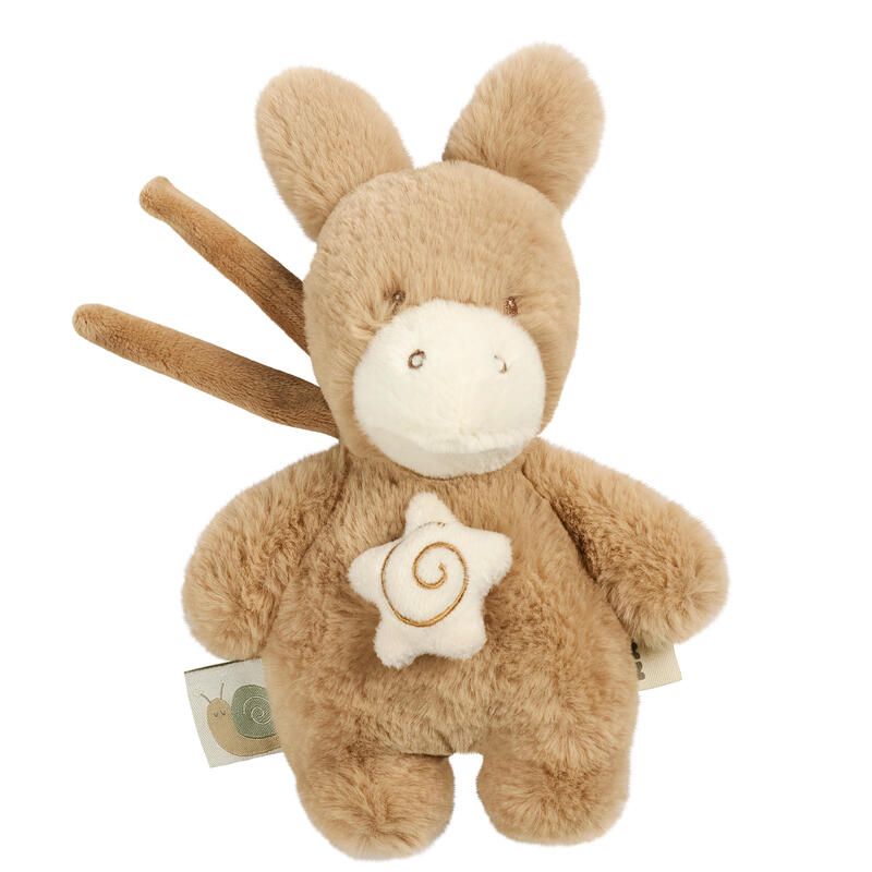 Mini peluche musicale éléphant Loulou 20cm Caramel clair - nattou