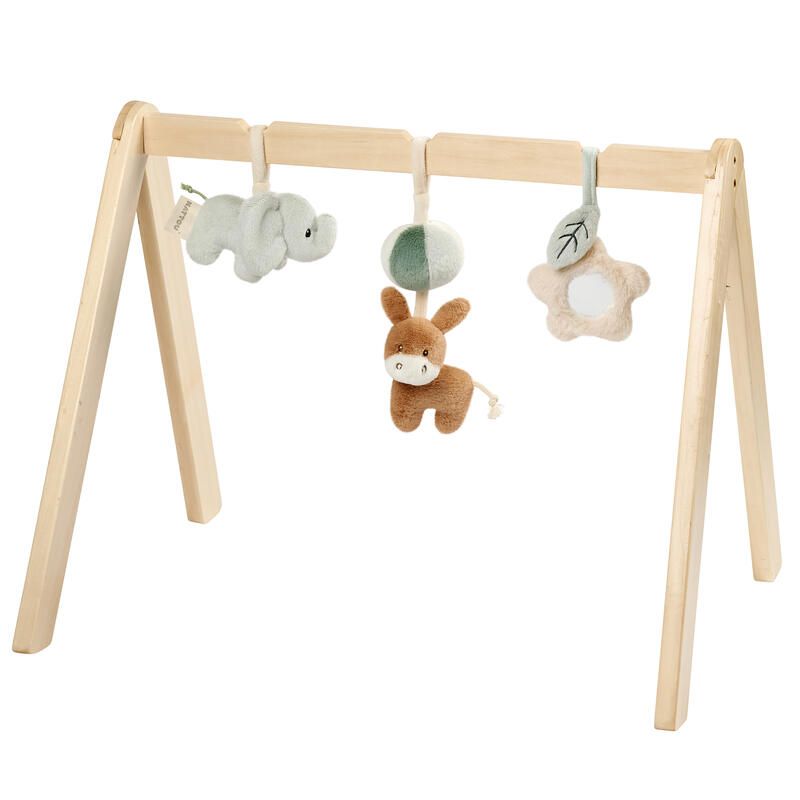 Arches de jeu avec jouets à suspendre en Bois Loulou 60x50x47cm - nattou