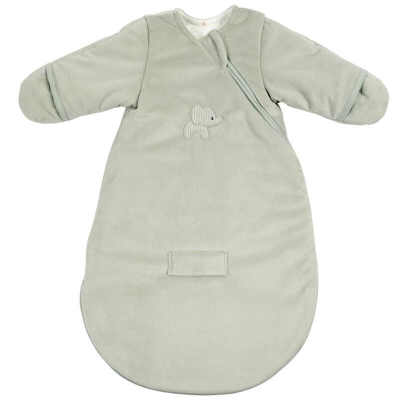 Gigoteuse manches velours Loulou 60cm Vert Tilleul - nattou