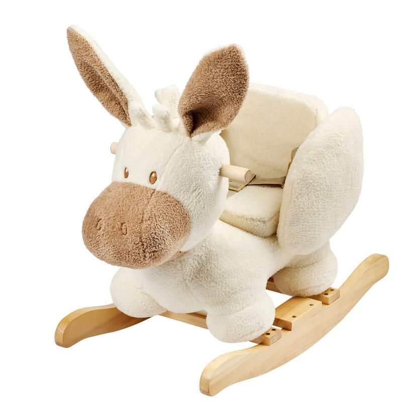Cheval à bascule Teddy âne - Ecru - nattou