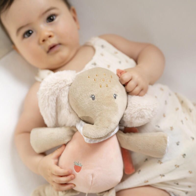Peluche 30 cm Eléphant Oli Ernest, Flo & Oli - nattou