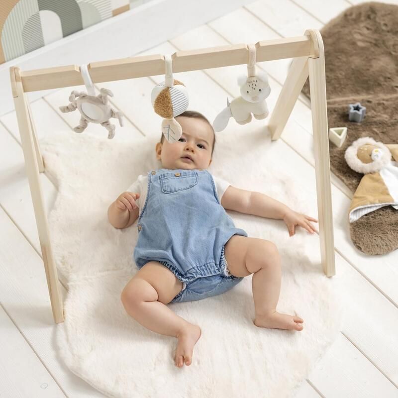 Arche en bois avec jouets à suspendre Ernest, Flo & Oli - nattou