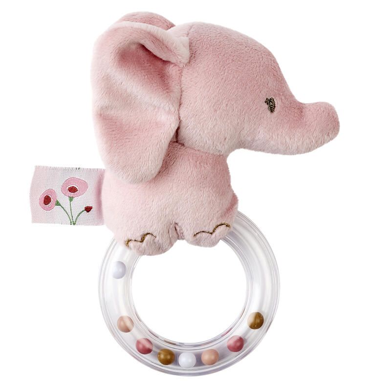 Anneau de dentition hochet Eléphant Fanfan - Rose - nattou