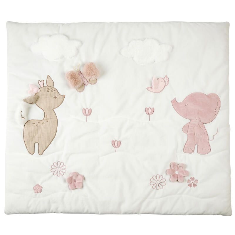 Tapis d'éveil avec arches Fanfan - Blanc/Sable/Rose - nattou