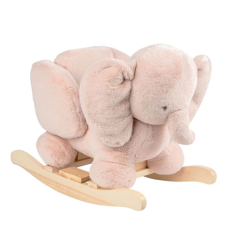 Bascule Eléphant Fanfan - Rose - nattou