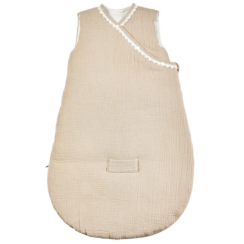 Gigoteuse gaze de coton Fanfan 70cm - Sable - nattou