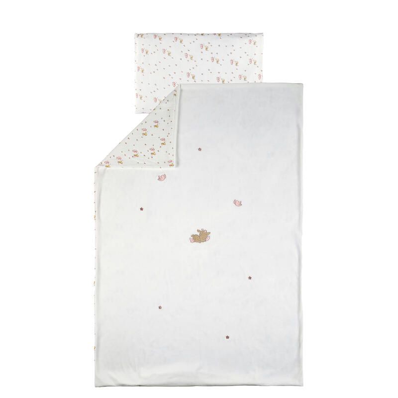 Housse de couette velours Fanfan 140x100cm - Blanc - nattou