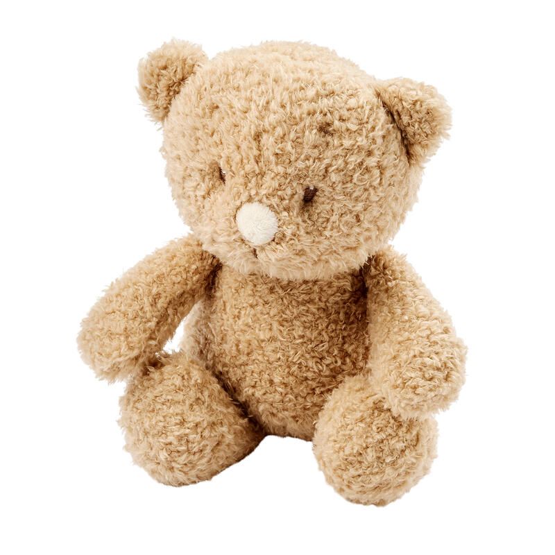 Peluche Bébé Ours Teddy Bouclette 24cm - Marron - nattou