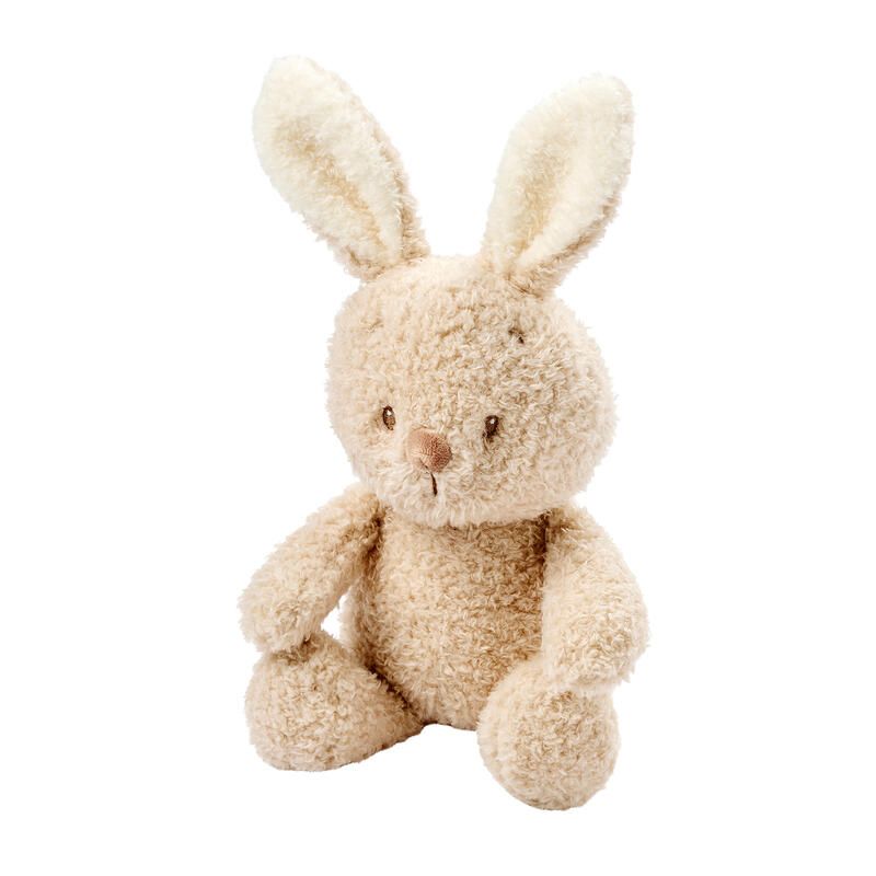 Peluche Bébé Lapin Teddy Bouclette 24cm - Sable - nattou