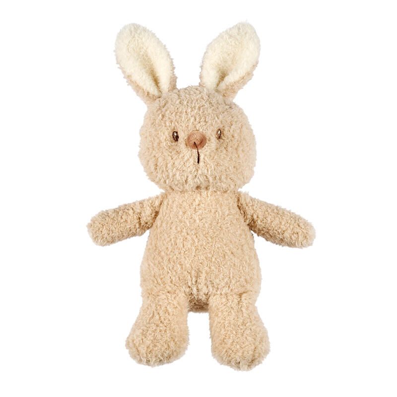 Peluche Bébé Lapin Teddy Bouclette 24cm - Sable - nattou