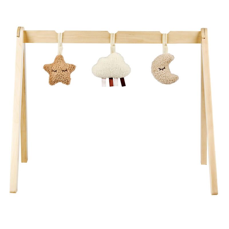 Arches en bois avec jouets à suspendre Teddy Bouclette - Bois/ Naturel - nattou