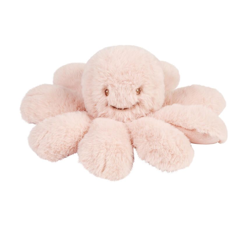 Pieuvre hochet à poils longs Rose Poudré - nattou