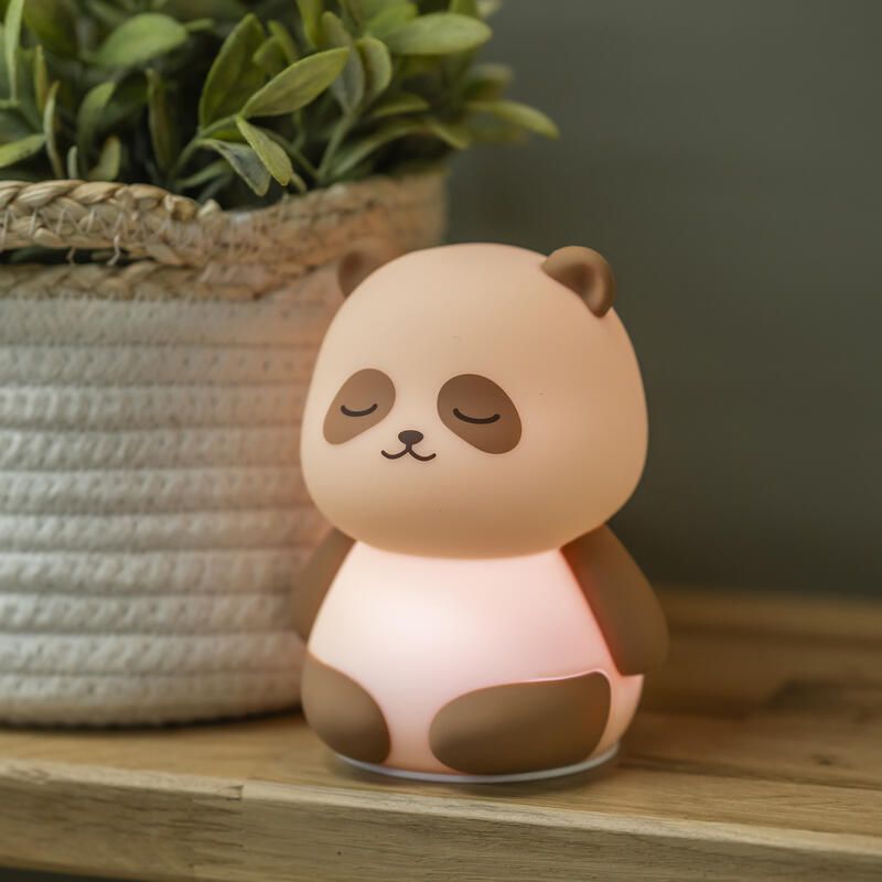 Veilleuse Panda 12 cm Blanc/Brun - nattou