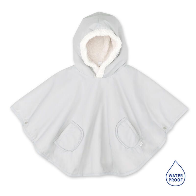 Poncho de voyage Waterproof + teddy 9-36m - Plum - bemini