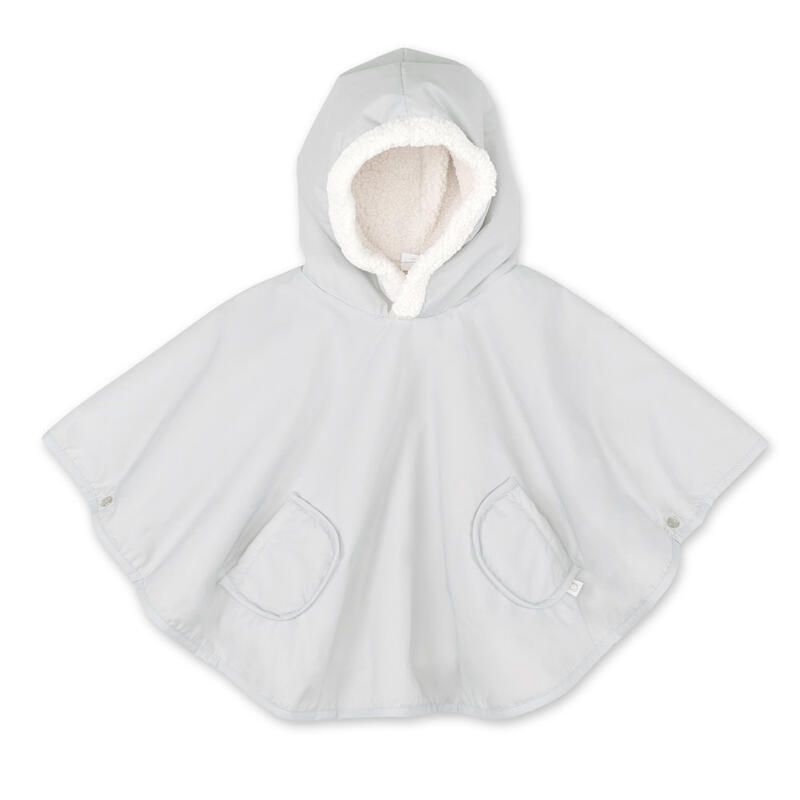 Poncho de voyage Waterproof + teddy 9-36m - Plum - bemini