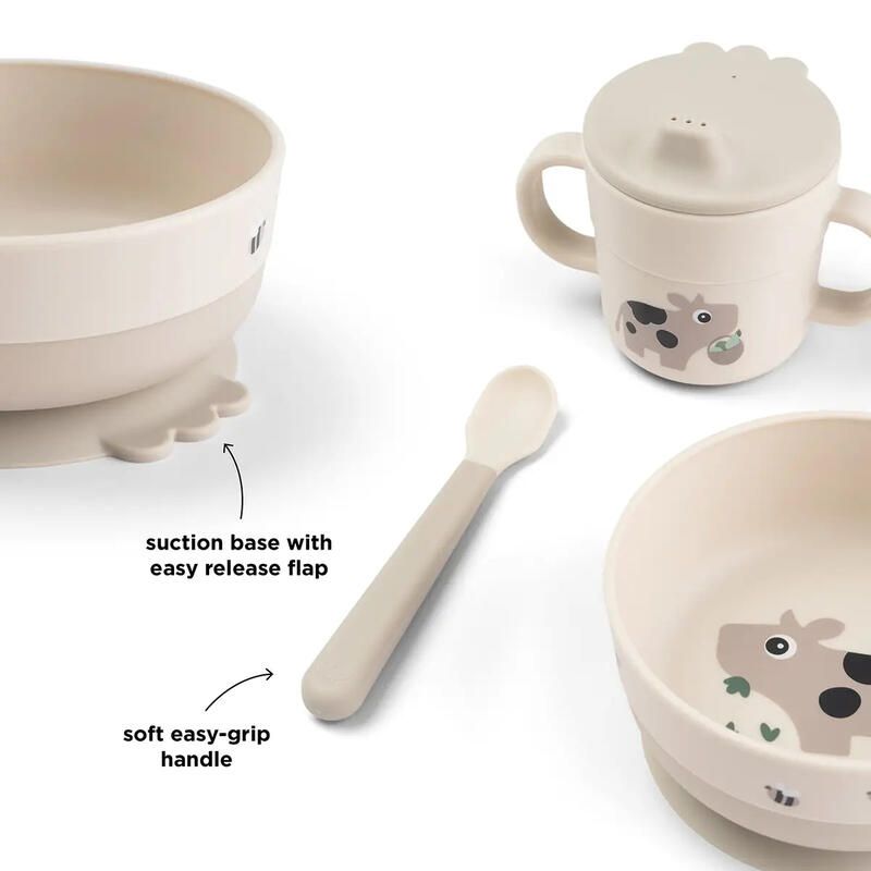 Foodie coffret repas ventouse Tiny Farm Sable - done by deer