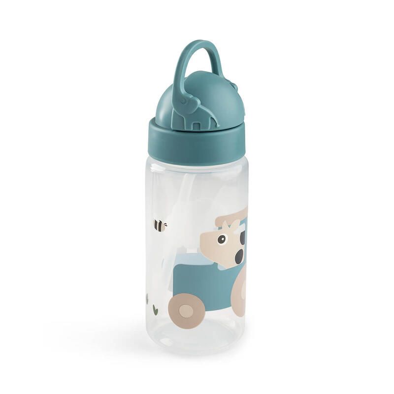 Gourde à paille Tiny Farm 350ml Bleu - done by deer
