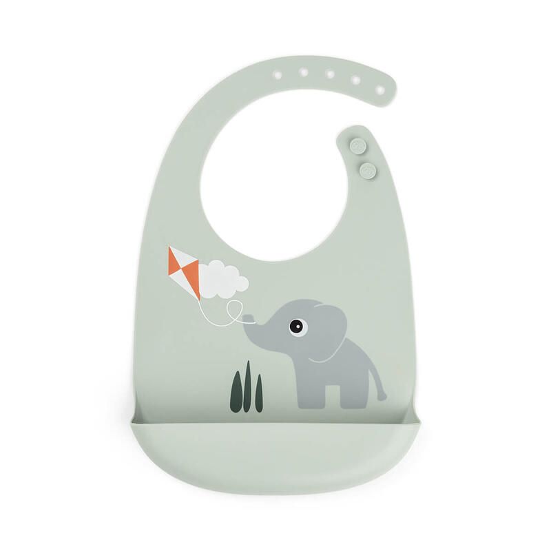 Bavoir silicone Playground Vert - done by deer