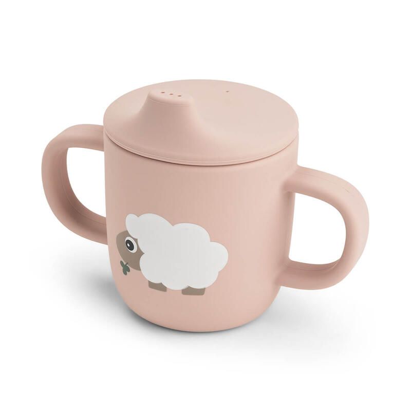 Tasse à bec en silicone 2 anses Tiny Farm Rose - done by deer