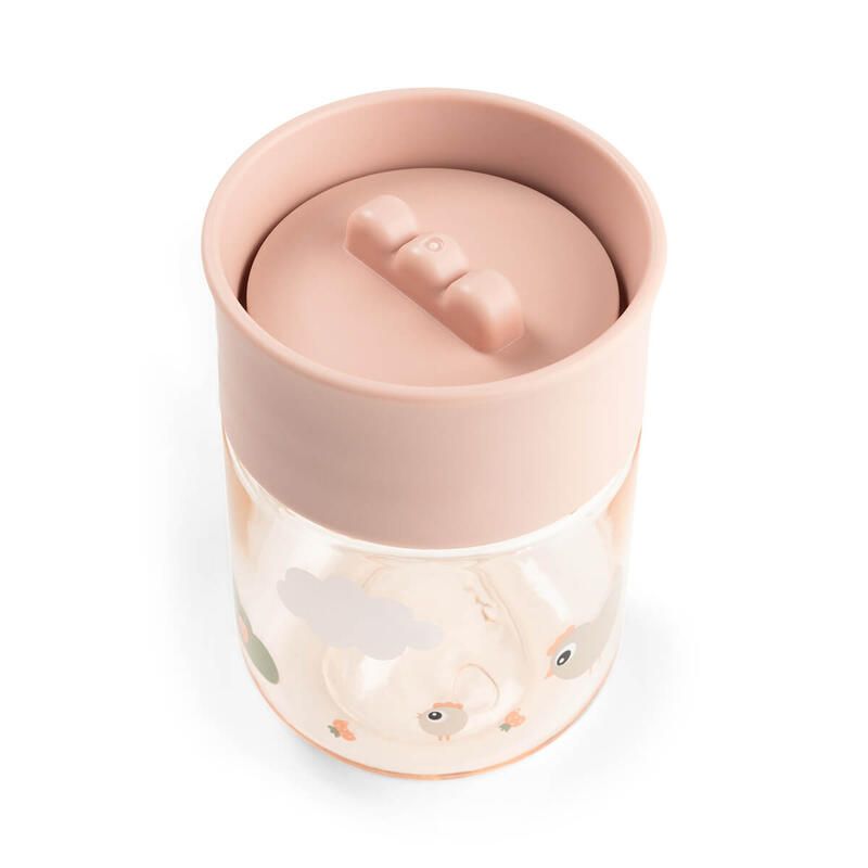 Tasse d'apprentissage 360° Tiny Farm Rose - done by deer