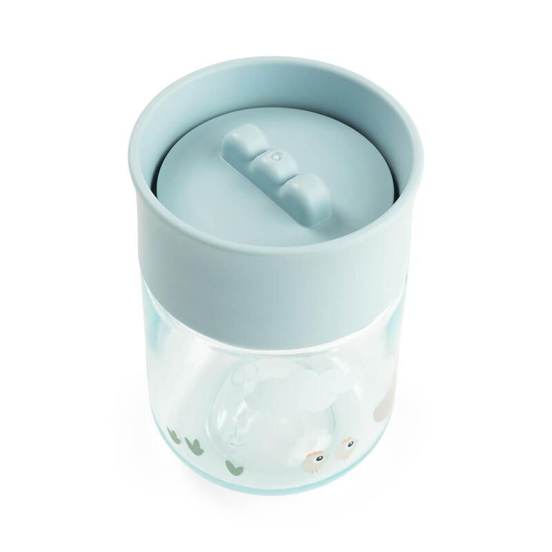 Tasse d'apprentissage 360° Tiny Farm Bleu - done by deer