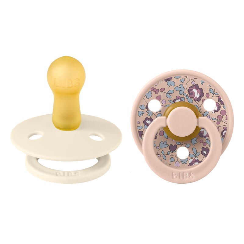 Lot de 2 sucettes en caoutchouc 6-18m Lavender Blush - bibs