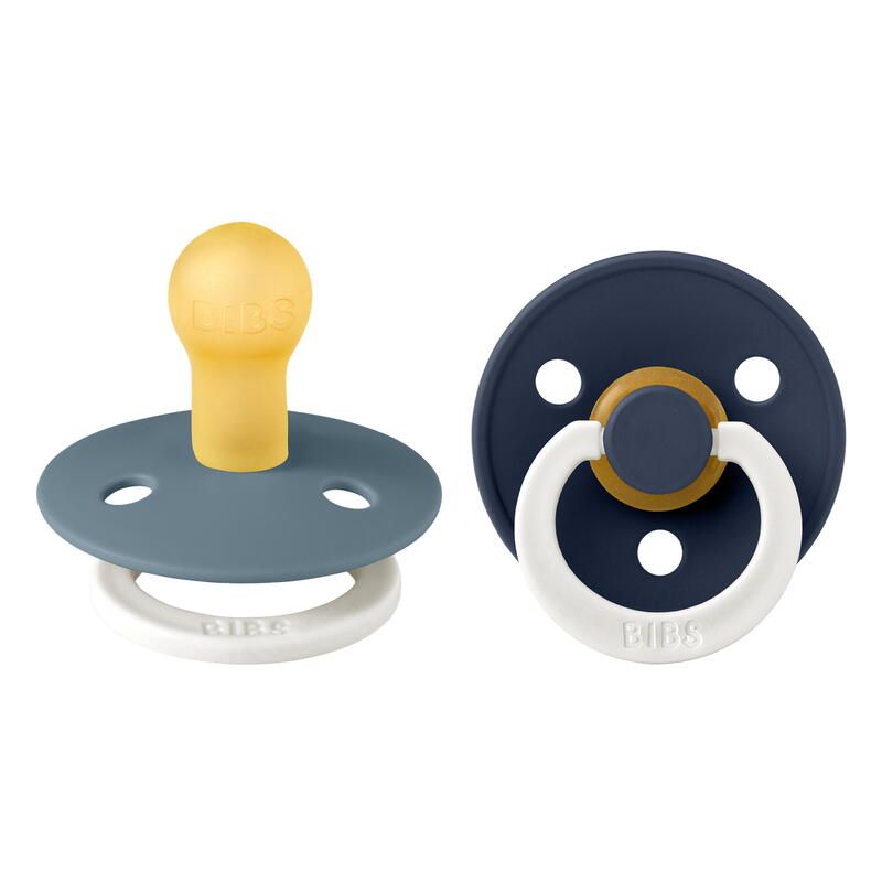Lot de 2 sucettes de nuit en caoutchouc 0-6m Glow Petrol et Deep Space - bibs