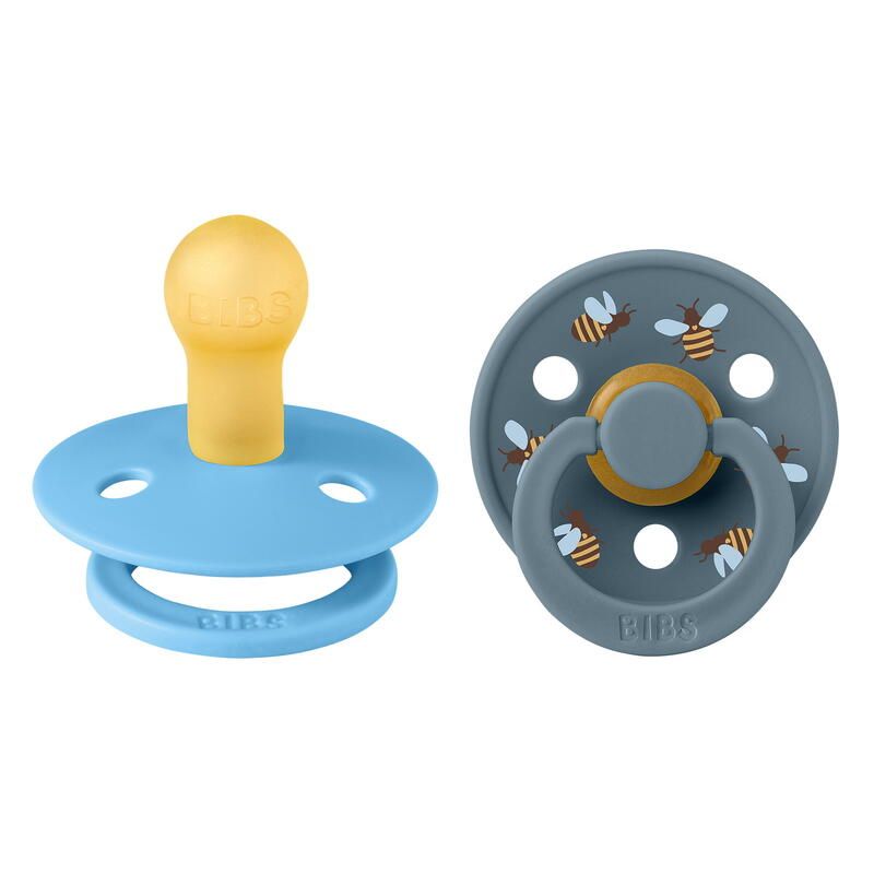 Lot de 2 sucettes en caoutchouc 0-6m Breeze Petrol - bibs