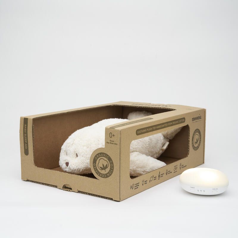 Moonie Phoque Nature Bio Blanc Polaire - moonie
