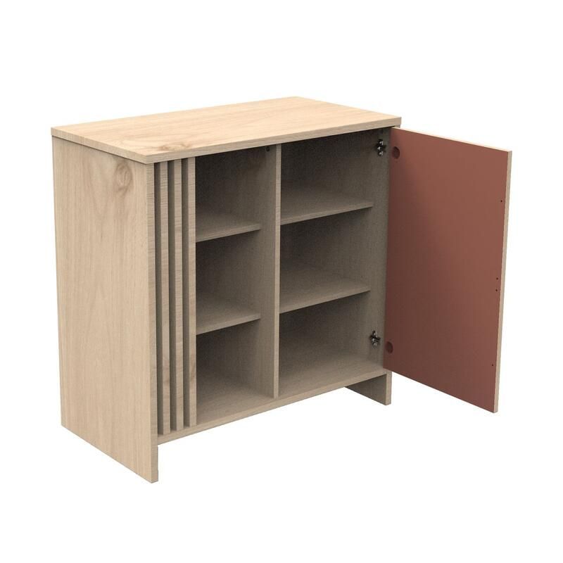Commode 1 porte 3 niches Tokyo Terracotta - sauthon
