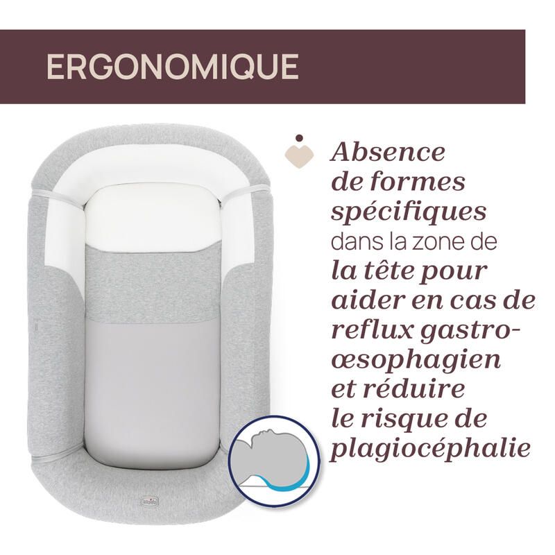 Réducteur de lit Mommy Pod 3en1 Gris - chicco