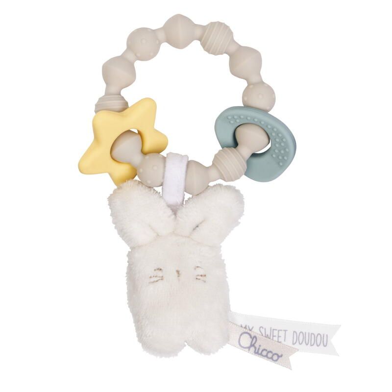 Hochet anneau de dentition souple Lapin - chicco