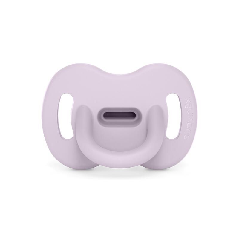 Sucette silicone avec tétine physiologique SX Pro 0-6m Mauve - suavinex