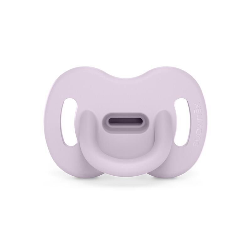 Sucette silicone avec tétine physiologique SX Pro 6-18m Mauve - suavinex