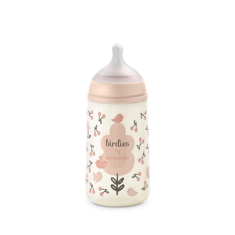 Biberon Birdies Sxpro M 270ml Rose - suavinex