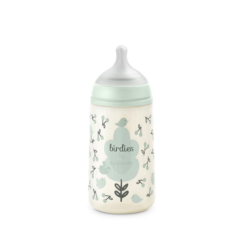Biberon Birdies Sxpro M 270ml Vert - suavinex