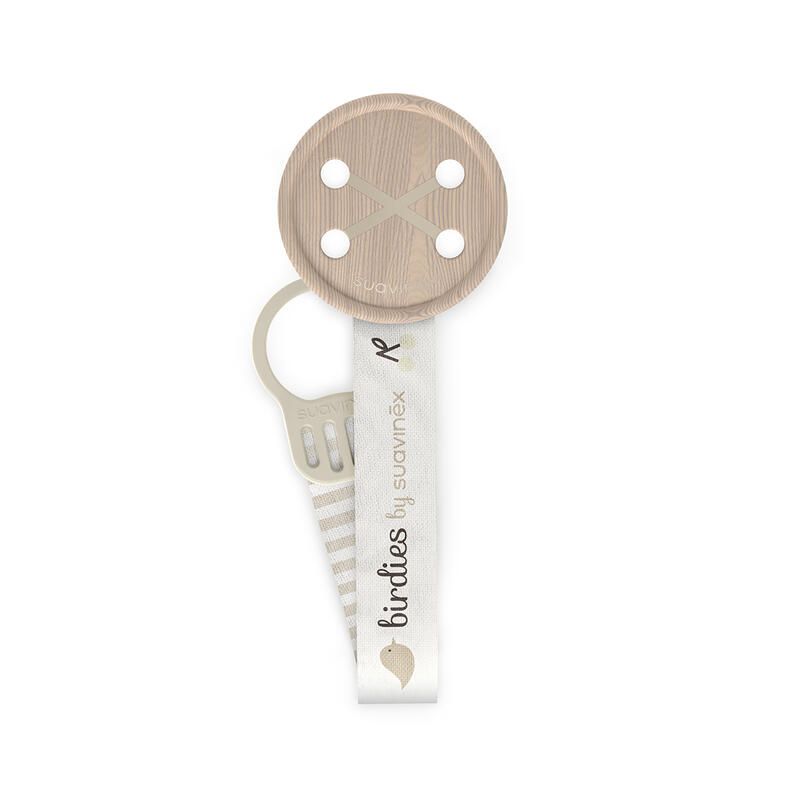Attache Sucette Ruban Birdies Beige - suavinex