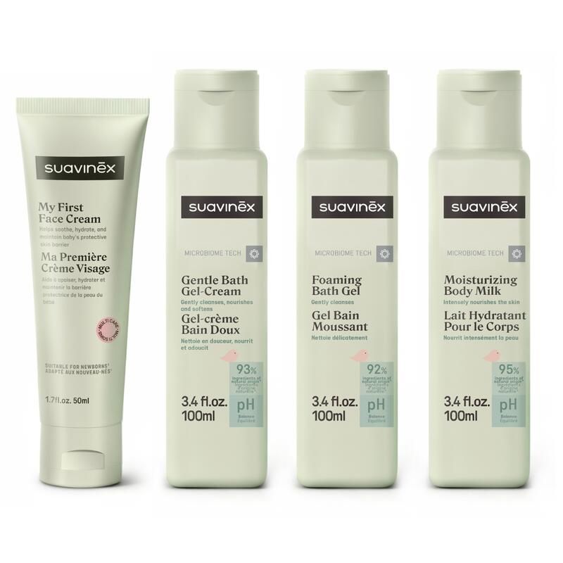 Coffret de soins essentiels pour bébé 3x100ml +1x50ml - suavinex
